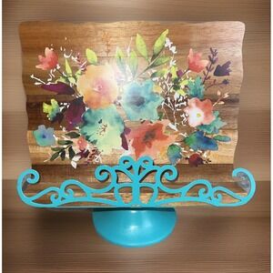 Pioneer Woman Cookbook Holder Willow Floral 11" H X 10.4" W